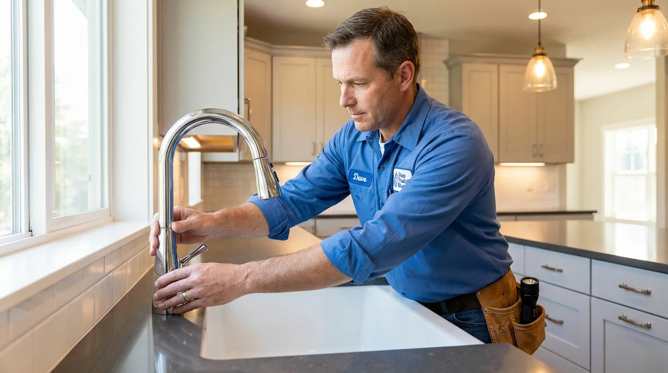 Kitchen faucet installation by Johns Plumbing LLC in Glassport